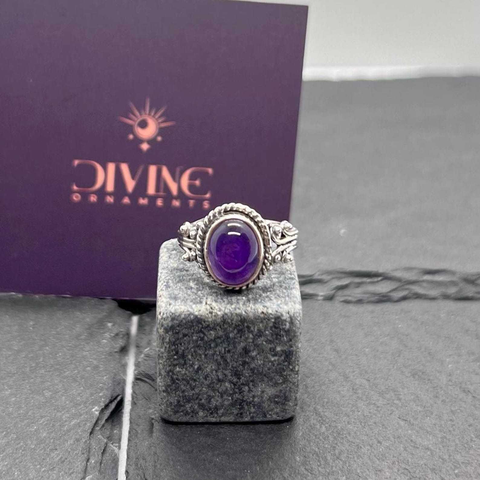 Sterling Silver Gemstone Ring